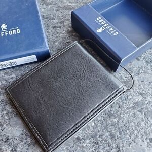 Stafford Black Leather Wallet